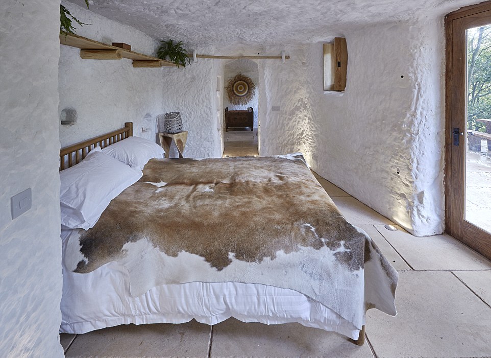 Angelo Mastropietro, 37,  spent eight months single-handedly transforming the 800-year-old hobbit hole into a 21st century luxury bolthole