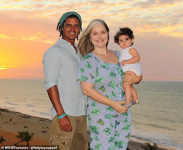 Mayah's parents (pictured al together) now hope to encourage Mayah to continue to have confidence in her condition