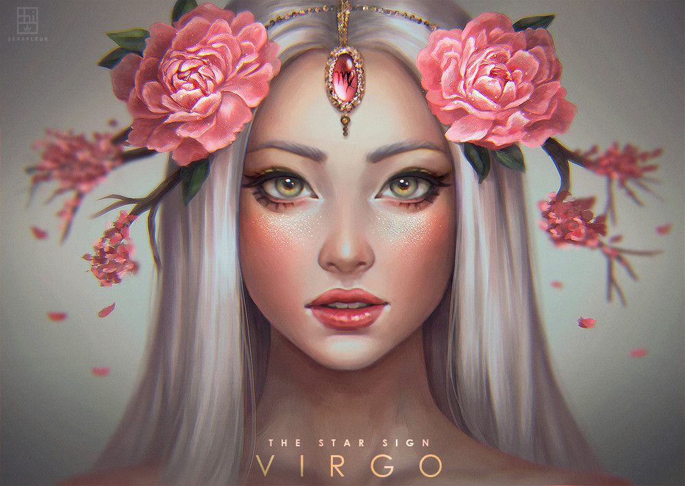 ArtStation - Virgo - Zodiac, Abigail Diaz | Art virgo, Signe du zodiaque vierge, Astrologie vierge