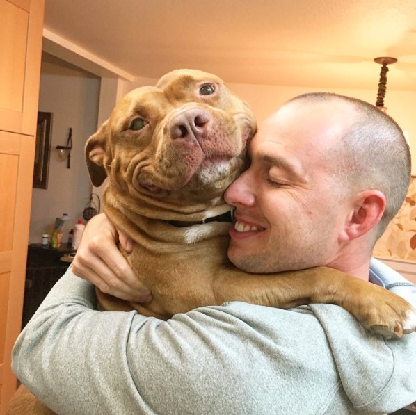 NOTE FOR F - Rescue Dog Can't Stop Smiling After Being Saved, Helps Couple Find Love