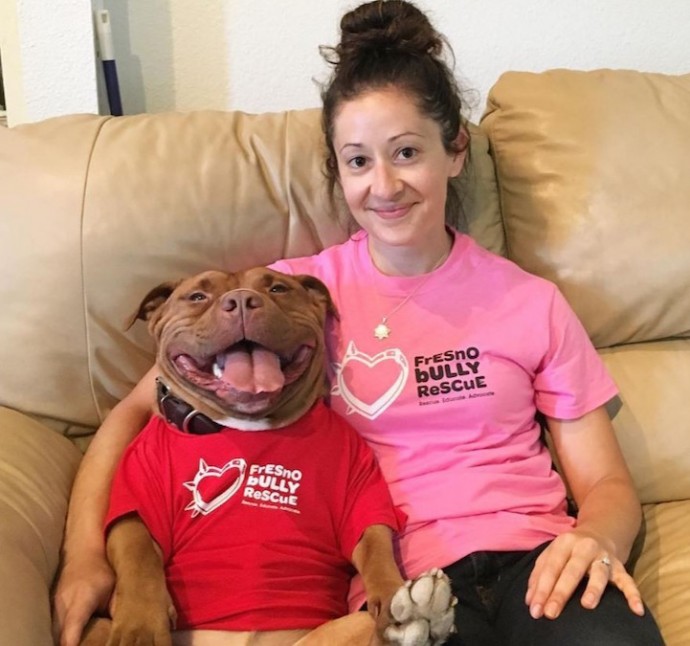 Rescue Dog Can't Stop Smiling After Being Saved, Helps Couple Find Love