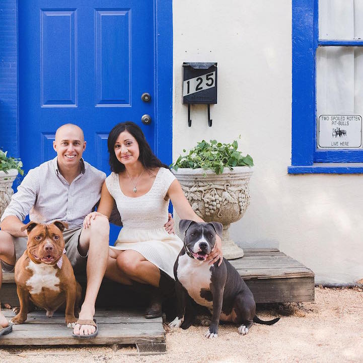 Rescue Dog Can't Stop Smiling After Being Saved, Helps Couple Find Love