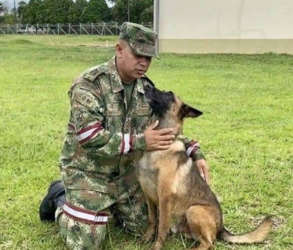 Lieutenant Colonel Fausto Avellaneda with Wilson