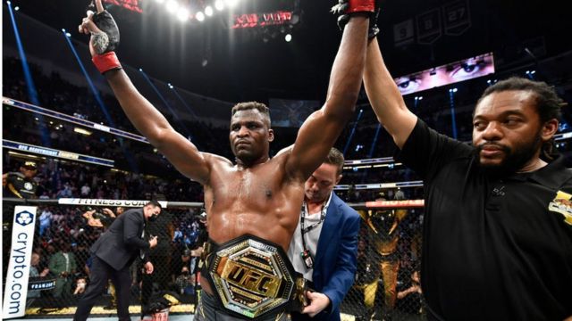 Francis Ngannou vs Ciryl Gane: Di Cameroonian retain im title as UFC 270  heavyweight champion - BBC News Pidgin