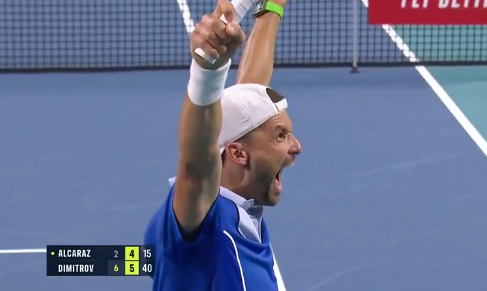 Relevant Tennis on X: "Grigor Dimitrov was PERFECT tonight. The Bulgarian defeats Carlos Alcaraz to reach the semifinals in Miami. What a player. https://t.co/WwejaYAeJz" / X